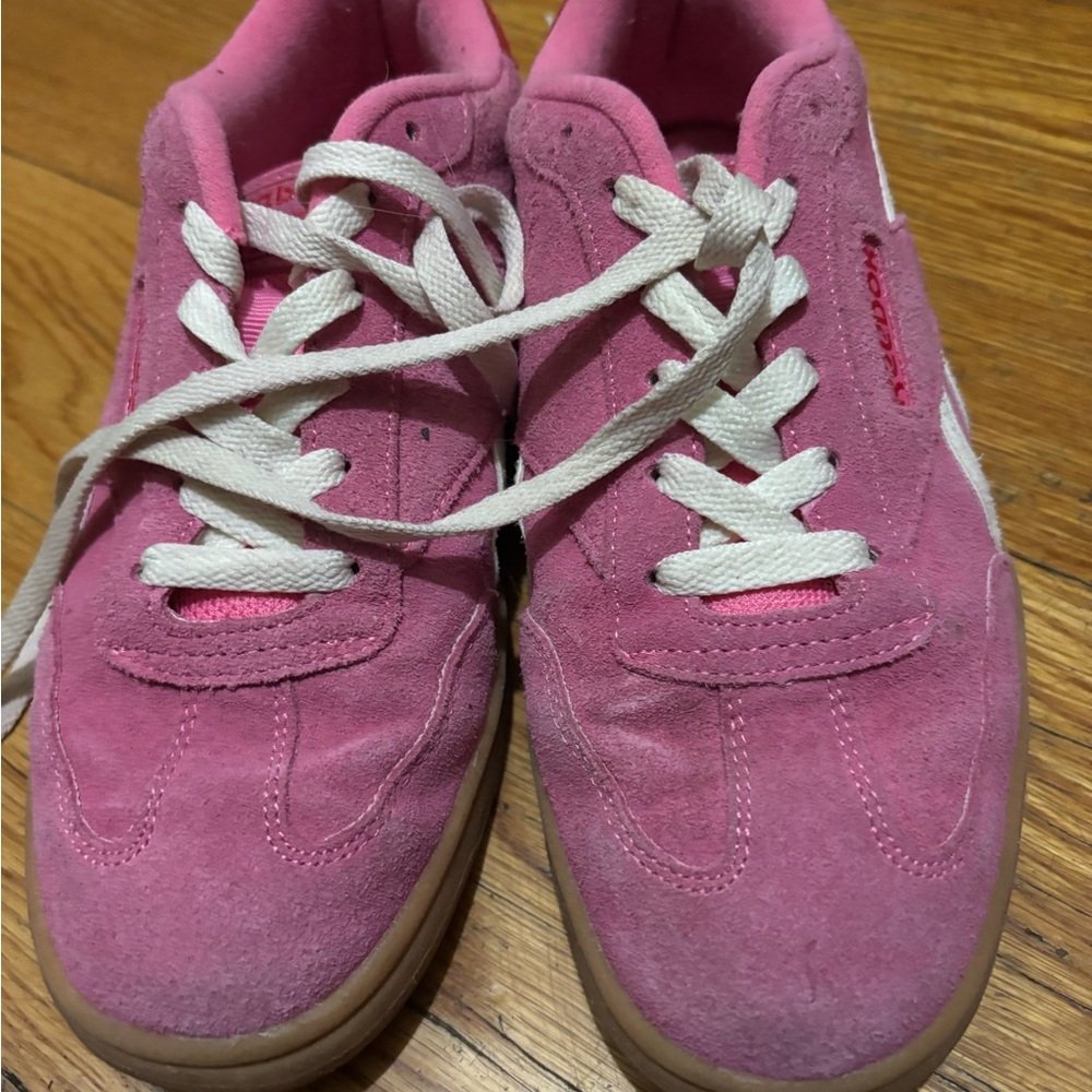Reebok Fuchsia and Cream Athletic Shoes - Picture 2 of 3